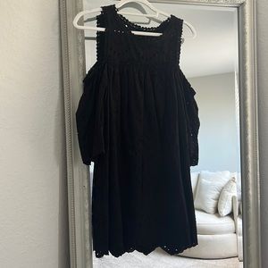 VICI shoulder peek eyelet dress